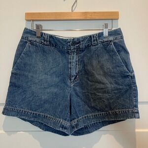 GAP Denim Shorts Women's Size 6 Blue Faded Jean Shorts Casual Summer Boho‎